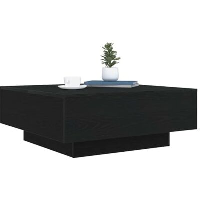 Table de Salon en Bois Noir avec Éclairage LED - Vidaxl - Publicité Table de Salon en Bois Noir avec Éclairage LED - Vidaxl - Publicité