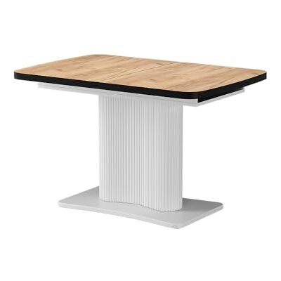 Vicco Table de Salle à Manger Fenaro, Chêne doré/Blanc, 120-160 x 80 cm extensible, avec fonction d’extension pour des longueurs de table variables - Publicité Vicco Table de Salle à Manger Fenaro, Chêne doré/Blanc, 120-160 x 80 cm extensible, avec fonction d’extension pour des longueurs de table variables - Publicité