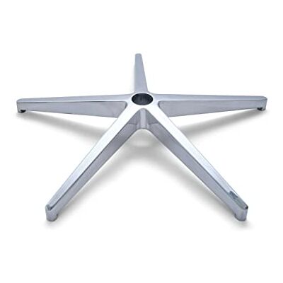 OfficeWorld Range Officeworld Base De Chaise De Bureau, Support Stable, Pied De Chaise Et De Fauteuil De Bureau Base Pivotante, Capacité De Charge Jusqu'à 180 Kg (Aluminium Et Chrome). Publicité OfficeWorld Range Officeworld Base De Chaise De Bureau, Support Stable, Pied De Chaise Et De Fauteuil De Bureau Base Pivotante, Capacité De Charge Jusqu'à 180 Kg (Aluminium Et Chrome). Publicité
