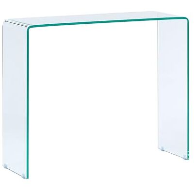 Beliani Table Console ou Coiffeuse en Verre Transparent au Design Moderne pour Intérieur Minimaliste ou Contemporain - Publicité Beliani Table Console ou Coiffeuse en Verre Transparent au Design Moderne pour Intérieur Minimaliste ou Contemporain - Publicité