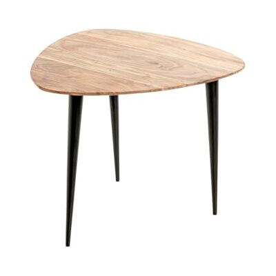 Haku Möbel Tumaco - Style Nordique, Bois d'acacia massif, Acier noir - Table basse et auxiliaire - Publicité Haku Möbel Tumaco - Style Nordique, Bois d'acacia massif, Acier noir - Table basse et auxiliaire - Publicité
