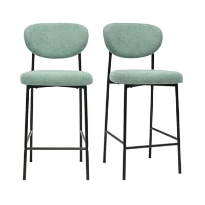 Tabourets de bar en velours Miliboo - Lot de 2 - Moderne, Confortables, Résistants - Publicité Tabourets de bar en velours Miliboo - Lot de 2 - Moderne, Confortables, Résistants - Publicité