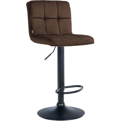 Tabouret de bar Peru en velours - Réglable, Pivotant, Design Moderne - Publicité Tabouret de bar Peru en velours - Réglable, Pivotant, Design Moderne - Publicité