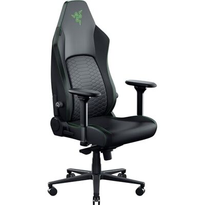 Razer Iskur V2 NewGen Fauteuil Gaming Ergonomique Respirant Cuir EPU de 2e gen avec Technologie Cooltouch système de Soutien Lombaire Hyperflex Arches d’épaule Extra-Larges Vert - Publicité Razer Iskur V2 NewGen Fauteuil Gaming Ergonomique Respirant Cuir EPU de 2e gen avec Technologie Cooltouch système de Soutien Lombaire Hyperflex Arches d’épaule Extra-Larges Vert - Publicité