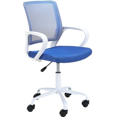 AKORD Chaise Bureau pour Enfants FD-3 Siège Réglable en Hauteur Fauteuil avec Accoudoirs Office Chair Pivotant Charge Maximale: 100 kg Blanc Bleu - Publicité AKORD Chaise Bureau pour Enfants FD-3 Siège Réglable en Hauteur Fauteuil avec Accoudoirs Office Chair Pivotant Charge Maximale: 100 kg Blanc Bleu - Publicité