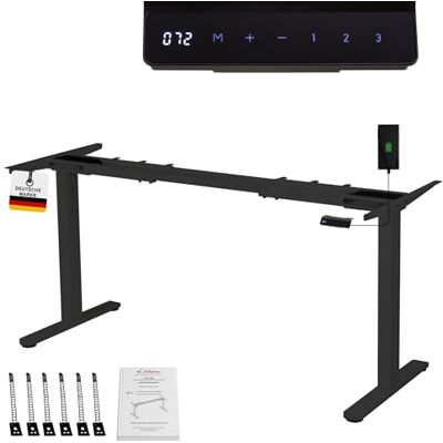 Albatros Piètement de Bureau Lift, Noir, 2X Moteurs, réglable en Hauteur électriquement avec Fonction mémoire - Publicité Albatros Piètement de Bureau Lift, Noir, 2X Moteurs, réglable en Hauteur électriquement avec Fonction mémoire - Publicité