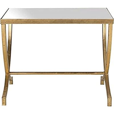 SAFAVIEH EAF2537A Lauren Table d'Appoint Métal Or/Miroir 55 x 45 x 44,45 cm - Publicité SAFAVIEH EAF2537A Lauren Table d'Appoint Métal Or/Miroir 55 x 45 x 44,45 cm - Publicité