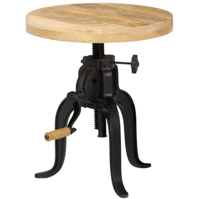 vidaXL Table d appoint 45x (45 62) cm Bois de manguier massif et fonte - Publicité vidaXL Table d appoint 45x (45 62) cm Bois de manguier massif et fonte - Publicité