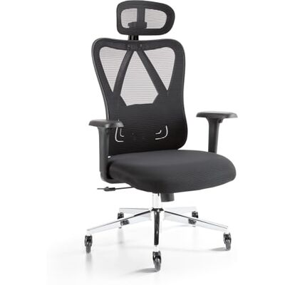 AREBOS Chaise de Bureau Ergonomique Chaise de Bureau avec Appui-tête réglable 3D, accoudoirs 3D, Support Lombaire 2D, Fonction pivotante Chaise pivotante en Maille Support Dorsal Poids 136 kg - Publicité AREBOS Chaise de Bureau Ergonomique Chaise de Bureau avec Appui-tête réglable 3D, accoudoirs 3D, Support Lombaire 2D, Fonction pivotante Chaise pivotante en Maille Support Dorsal Poids 136 kg - Publicité