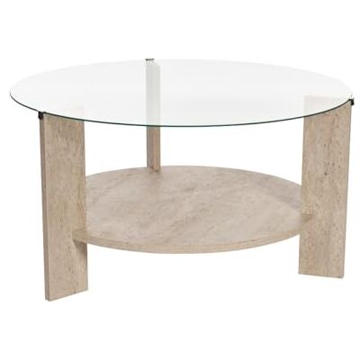 Calicosy – Table Basse 2 Plateaux avec Plateau Verre Trempé Transparent – Piètement Bois Mélaminé PEFC – 75x75x40 Cm – Épaisseur 18 Mm – Design Élégant Et Durable – Modèle Clara - Publicité Calicosy – Table Basse 2 Plateaux avec Plateau Verre Trempé Transparent – Piètement Bois Mélaminé PEFC – 75x75x40 Cm – Épaisseur 18 Mm – Design Élégant Et Durable – Modèle Clara - Publicité