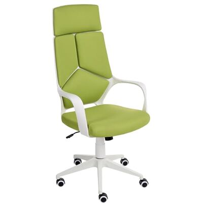 Beliani Chaise de Bureau en Tissu Polyester Hauteur Réglable Pivotante Vert Citron Delight II - Publicité Beliani Chaise de Bureau en Tissu Polyester Hauteur Réglable Pivotante Vert Citron Delight II - Publicité