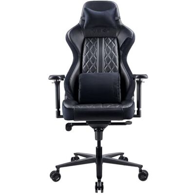 REKT Comfort-R Business Chaise de Bureau Gaming XL Noir Simili Cuir et Velours Inclinable à 180 ° Accoudoirs 4D Coussin Ajustable pour La Nuque Coussin Lombaire Supporte 150 Kg - Publicité REKT Comfort-R Business Chaise de Bureau Gaming XL Noir Simili Cuir et Velours Inclinable à 180 ° Accoudoirs 4D Coussin Ajustable pour La Nuque Coussin Lombaire Supporte 150 Kg - Publicité