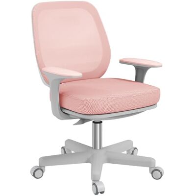 Vinsetto Fauteuil de Bureau, Chaise de Bureau Ergonomique en Maille avec Hauteur réglable, pivotante 360° et Dossier Moyen, pour Chambre, télétravail, Charge 120 Kg, Rose - Publicité Vinsetto Fauteuil de Bureau, Chaise de Bureau Ergonomique en Maille avec Hauteur réglable, pivotante 360° et Dossier Moyen, pour Chambre, télétravail, Charge 120 Kg, Rose - Publicité