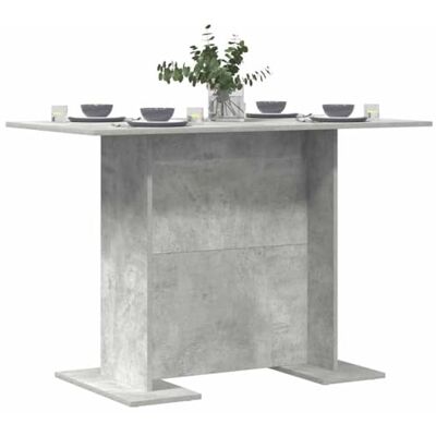 Table à Manger VidaXL Gris Béton - Moderne, Durable, Élégante 110x60x75 cm - Publicité Table à Manger VidaXL Gris Béton - Moderne, Durable, Élégante 110x60x75 cm - Publicité