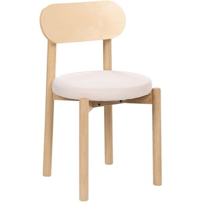 Beliani Lot de 2 Chaises de Salle à Manger Scandinave Structure en Bois Assise en Tissu sans Accoudoirs Marron Clair et Beige Clair Paulina - Publicité Beliani Lot de 2 Chaises de Salle à Manger Scandinave Structure en Bois Assise en Tissu sans Accoudoirs Marron Clair et Beige Clair Paulina - Publicité