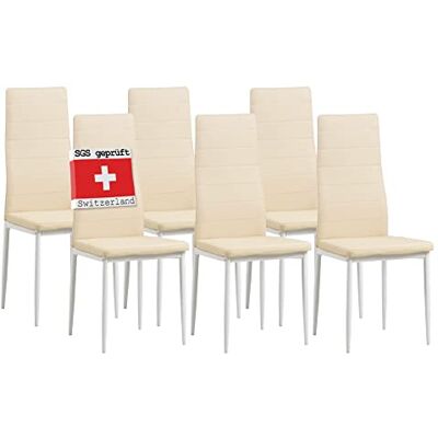 Albatros 2707 Milano Lot de 6 chaises, Beige - Publicité Albatros 2707 Milano Lot de 6 chaises, Beige - Publicité