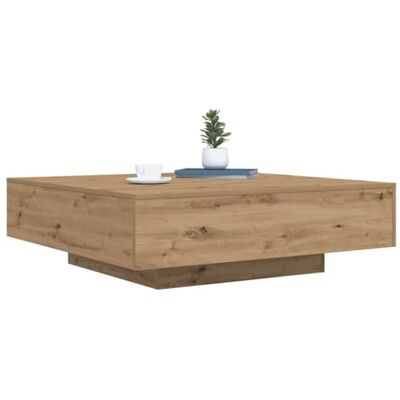 Vidaxl Roble Artesano - Carré - Table basse en bois ingénierie - Publicité Vidaxl Roble Artesano - Carré - Table basse en bois ingénierie - Publicité