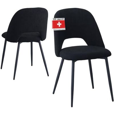 Albatros Silvi Lot de 2 chaises de salle à manger avec housse en velours côtelé Design vintage élégant Housse en velours certifiée SGS Chaise de cuisine, chaise de salle à manger ou table à - Publicité Albatros Silvi Lot de 2 chaises de salle à manger avec housse en velours côtelé Design vintage élégant Housse en velours certifiée SGS Chaise de cuisine, chaise de salle à manger ou table à - Publicité