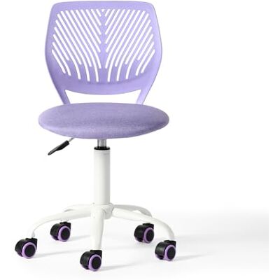 FurnitureR Chaise de Bureau Moderne Ergonomique, Chaise Ordinateur Réglable, Siège de Travail Pivotant sans Accoudoirs, aux Chambres D'Étude des Jeunes et aux Bureaux à Domicile, Violet Morandi - Publicité FurnitureR Chaise de Bureau Moderne Ergonomique, Chaise Ordinateur Réglable, Siège de Travail Pivotant sans Accoudoirs, aux Chambres D'Étude des Jeunes et aux Bureaux à Domicile, Violet Morandi - Publicité