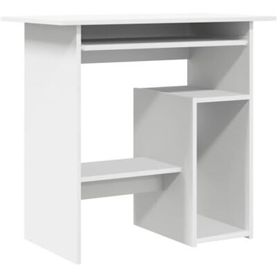 vidaXL - Desk Sleek Modern - White - Engineered Wood - Bureau - Publicité vidaXL - Desk Sleek Modern - White - Engineered Wood - Bureau - Publicité