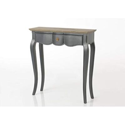 Amadeus Petite Console Grise Maddy 80x25 Bois de Mindi, Unique - Publicité Amadeus Petite Console Grise Maddy 80x25 Bois de Mindi, Unique - Publicité