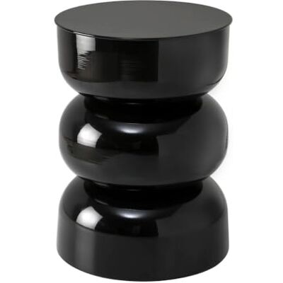 Calicosy – Bout de Canapé en Métal Laqué – Table d'Appoint Design Moderne – Coloris Noir – Collection Ella – Salon, Chambre – L 36 x P 36 x H 50 cm - Publicité Calicosy – Bout de Canapé en Métal Laqué – Table d'Appoint Design Moderne – Coloris Noir – Collection Ella – Salon, Chambre – L 36 x P 36 x H 50 cm - Publicité