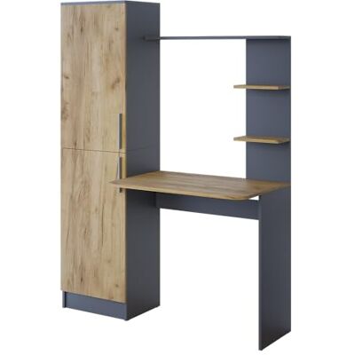Vichy Tessa Bureau - Anthracite/Chêne Doré - Publicité Vichy Tessa Bureau - Anthracite/Chêne Doré - Publicité