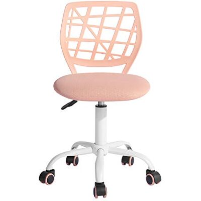 FurnitureR Chaise de Bureau Moderne Ergonomique, Chaise Ordinateur Réglable, Siège de Travail Pivotant sans Accoudoirs, aux Chambres D'Étude des Jeunes et aux Bureaux à Domicile, Rose Macaron - Publicité FurnitureR Chaise de Bureau Moderne Ergonomique, Chaise Ordinateur Réglable, Siège de Travail Pivotant sans Accoudoirs, aux Chambres D'Étude des Jeunes et aux Bureaux à Domicile, Rose Macaron - Publicité