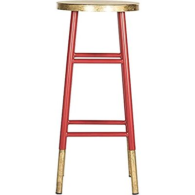 SAFAVIEH EAF3230B Lugo Tabouret de Bar Fer Rouge/Or 34 x 34 x 76,2 cm - Publicité SAFAVIEH EAF3230B Lugo Tabouret de Bar Fer Rouge/Or 34 x 34 x 76,2 cm - Publicité