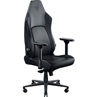 Razer Iskur V2 NewGen Fauteuil Gaming Ergonomique Respirant Cuir EPU de 2e gen avec Technologie Cooltouch système de Soutien Lombaire Hyperflex Arches d’épaule Extra-Larges Noir - Publicité Razer Iskur V2 NewGen Fauteuil Gaming Ergonomique Respirant Cuir EPU de 2e gen avec Technologie Cooltouch système de Soutien Lombaire Hyperflex Arches d’épaule Extra-Larges Noir - Publicité