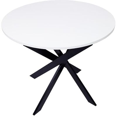SKRAUT HOME - Zen - 90x90 cm - Blanc - Dining Table - Publicité SKRAUT HOME - Zen - 90x90 cm - Blanc - Dining Table - Publicité