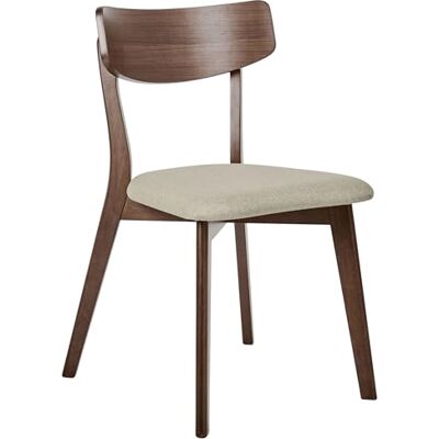 Beliani Lot de 2 Chaises de Salle à Manger Rétro sans Accoudoirs Assise en Tissu Beige Clair Structure Marron Holly - Publicité Beliani Lot de 2 Chaises de Salle à Manger Rétro sans Accoudoirs Assise en Tissu Beige Clair Structure Marron Holly - Publicité