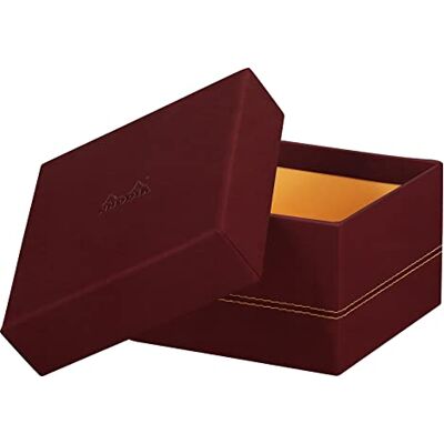 Rhodia 194560C Set de 5 Boîtes Gigognes Lie de Vin Piqûres Sellier Orange Extérieur Simili Cuir Collection Home Office rama Organisation de Bureau & Rangement Design - Publicité Rhodia 194560C Set de 5 Boîtes Gigognes Lie de Vin Piqûres Sellier Orange Extérieur Simili Cuir Collection Home Office rama Organisation de Bureau & Rangement Design - Publicité