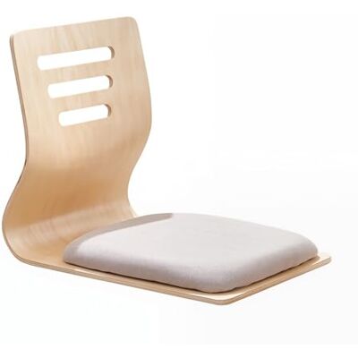 XOBRJQZ Chaise de Sol Japonaise Zaisu avec Support Lombaire, Siège Tatami Ergonomique sans Pieds en Bois, Fauteuil Portable pour Méditation, Lecture et Gaming - Publicité XOBRJQZ Chaise de Sol Japonaise Zaisu avec Support Lombaire, Siège Tatami Ergonomique sans Pieds en Bois, Fauteuil Portable pour Méditation, Lecture et Gaming - Publicité