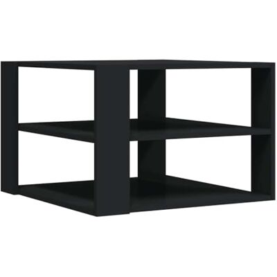 vidaXL Table Basse, Table d'Appoint avec Rangement, Bout de Canapé, Meuble de Salon Salle de Séjour Intérieur, Moderne, Noir Bois d'Ingénierie - Publicité vidaXL Table Basse, Table d'Appoint avec Rangement, Bout de Canapé, Meuble de Salon Salle de Séjour Intérieur, Moderne, Noir Bois d'Ingénierie - Publicité