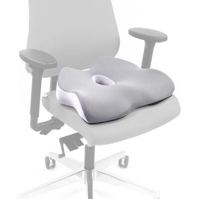hjh OFFICE Coussin d'assise orthopédique MEDISIT IV Coussin de Chaise Ergonomique avec Effet mémoire pour Une Assise sans Fatigue et sans Douleur, Rembourrage en Mousse, Gris - Publicité hjh OFFICE Coussin d'assise orthopédique MEDISIT IV Coussin de Chaise Ergonomique avec Effet mémoire pour Une Assise sans Fatigue et sans Douleur, Rembourrage en Mousse, Gris - Publicité