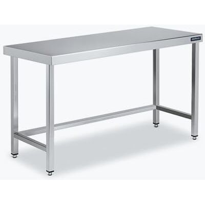 Distform Table Inox Centrale 2000x500 avec Renforts - Publicité Distform Table Inox Centrale 2000x500 avec Renforts - Publicité