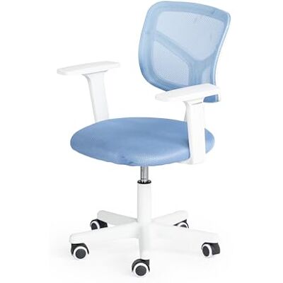 FurnitureR Chaise de Jeu Compacte Bleue, Design Pivotant Ergonomique, Accoudoir Réglable, Matériau en Maille Respirant, Style Moderne Compact, Siège de Bureau à Domicile, Mobilité Facile, 50x53x87cm - Publicité FurnitureR Chaise de Jeu Compacte Bleue, Design Pivotant Ergonomique, Accoudoir Réglable, Matériau en Maille Respirant, Style Moderne Compact, Siège de Bureau à Domicile, Mobilité Facile, 50x53x87cm - Publicité