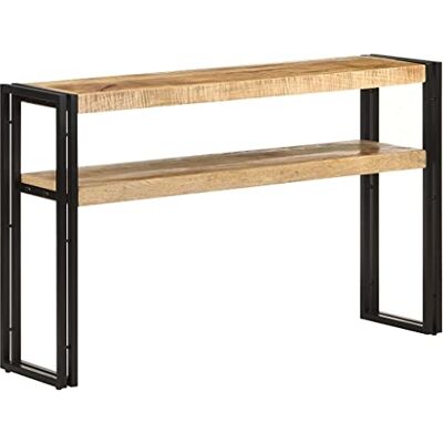 vidaXL Table Console Table de Couloir Table d'Entrée Table sous Miroir Salon Salle de Séjour Maison Intérieur 120x30x75 cm Bois de Manguier Brut - Publicité vidaXL Table Console Table de Couloir Table d'Entrée Table sous Miroir Salon Salle de Séjour Maison Intérieur 120x30x75 cm Bois de Manguier Brut - Publicité