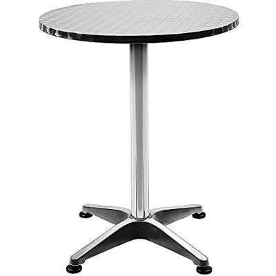 LANTUS Table Bar Table de Cuisine, Table de Bistrot pour Salle à Manger, Salle de Réception,Base en métal, Mange-Debout, 60 x 60 x 70/110 cm (Rond) - Publicité LANTUS Table Bar Table de Cuisine, Table de Bistrot pour Salle à Manger, Salle de Réception,Base en métal, Mange-Debout, 60 x 60 x 70/110 cm (Rond) - Publicité