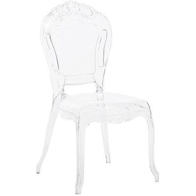 Beliani Set 2 Chaises Transparentes en Plastique Design Rétro et Glamour Tendance pour Salle à Manger et Chaque Intérieur Traditionnel ou Vintage - Publicité Beliani Set 2 Chaises Transparentes en Plastique Design Rétro et Glamour Tendance pour Salle à Manger et Chaque Intérieur Traditionnel ou Vintage - Publicité