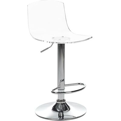 Beliani Lot de 2 Chaises de Bar en Acrylique Pivotantes avec Repose-Pieds en Métal Transparent Imola - Publicité Beliani Lot de 2 Chaises de Bar en Acrylique Pivotantes avec Repose-Pieds en Métal Transparent Imola - Publicité
