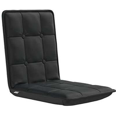 bonVIVO Easy Comfort, Fauteuil De Sol Multiposition, Siège De Sol Noir, Dossier Réglable, Chaise De Sol Pliable Rembourré pour TV, Gamer, Chaise De Méditation, Fauteuil De Lecture - Publicité bonVIVO Easy Comfort, Fauteuil De Sol Multiposition, Siège De Sol Noir, Dossier Réglable, Chaise De Sol Pliable Rembourré pour TV, Gamer, Chaise De Méditation, Fauteuil De Lecture - Publicité