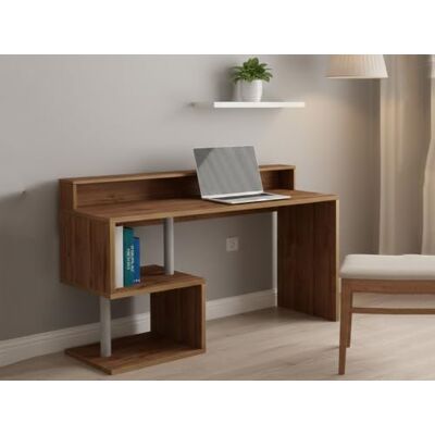 DMORA - Escritorio Silvestro - Chêne - 140x60x92.5 cm - Desk - Publicité DMORA - Escritorio Silvestro - Chêne - 140x60x92.5 cm - Desk - Publicité