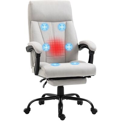 Chaise de bureau Vinsetto avec massage, 111-119cm, chauffage - Chaise de bureau - Publicité Chaise de bureau Vinsetto avec massage, 111-119cm, chauffage - Chaise de bureau - Publicité