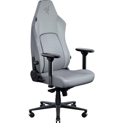 Razer Iskur V2 NewGen Fauteuil Gaming Ergonomique Respirant Cuir EPU de 2e gen avec Technologie Cooltouch système de Soutien Lombaire Hyperflex Arches d’épaule Extra-Larges Gris - Publicité Razer Iskur V2 NewGen Fauteuil Gaming Ergonomique Respirant Cuir EPU de 2e gen avec Technologie Cooltouch système de Soutien Lombaire Hyperflex Arches d’épaule Extra-Larges Gris - Publicité