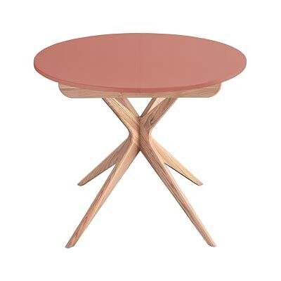 Ragaba Ronde Extensible Table à Manger 90cm Jubi Vieux Rose - Publicité Ragaba Ronde Extensible Table à Manger 90cm Jubi Vieux Rose - Publicité