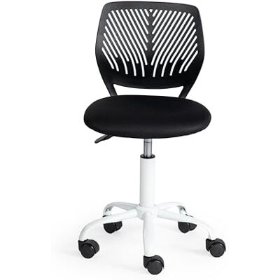 FurnitureR Chaise de Bureau Moderne Ergonomique, Chaise Ordinateur Réglable, Siège de Travail Pivotant sans Accoudoirs, aux Chambres D'Étude des Jeunes et aux Bureaux à Domicile, Noir Candy - Publicité FurnitureR Chaise de Bureau Moderne Ergonomique, Chaise Ordinateur Réglable, Siège de Travail Pivotant sans Accoudoirs, aux Chambres D'Étude des Jeunes et aux Bureaux à Domicile, Noir Candy - Publicité