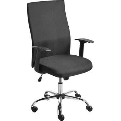 Beliani Chaise de Bureau en Tissu Pivotante à Hauteur Réglable Inclinable Noire Zuno - Publicité Beliani Chaise de Bureau en Tissu Pivotante à Hauteur Réglable Inclinable Noire Zuno - Publicité