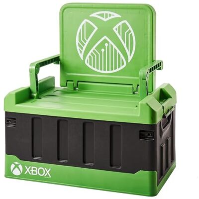 Numskull Boîte de rangement pour jouets et chaise pliante 2-en-1 Xbox – Organiseur d’accessoires de jeu avec couvercle et poignées pour salons familiaux – Produit officiel Microsoft - Publicité Numskull Boîte de rangement pour jouets et chaise pliante 2-en-1 Xbox – Organiseur d’accessoires de jeu avec couvercle et poignées pour salons familiaux – Produit officiel Microsoft - Publicité